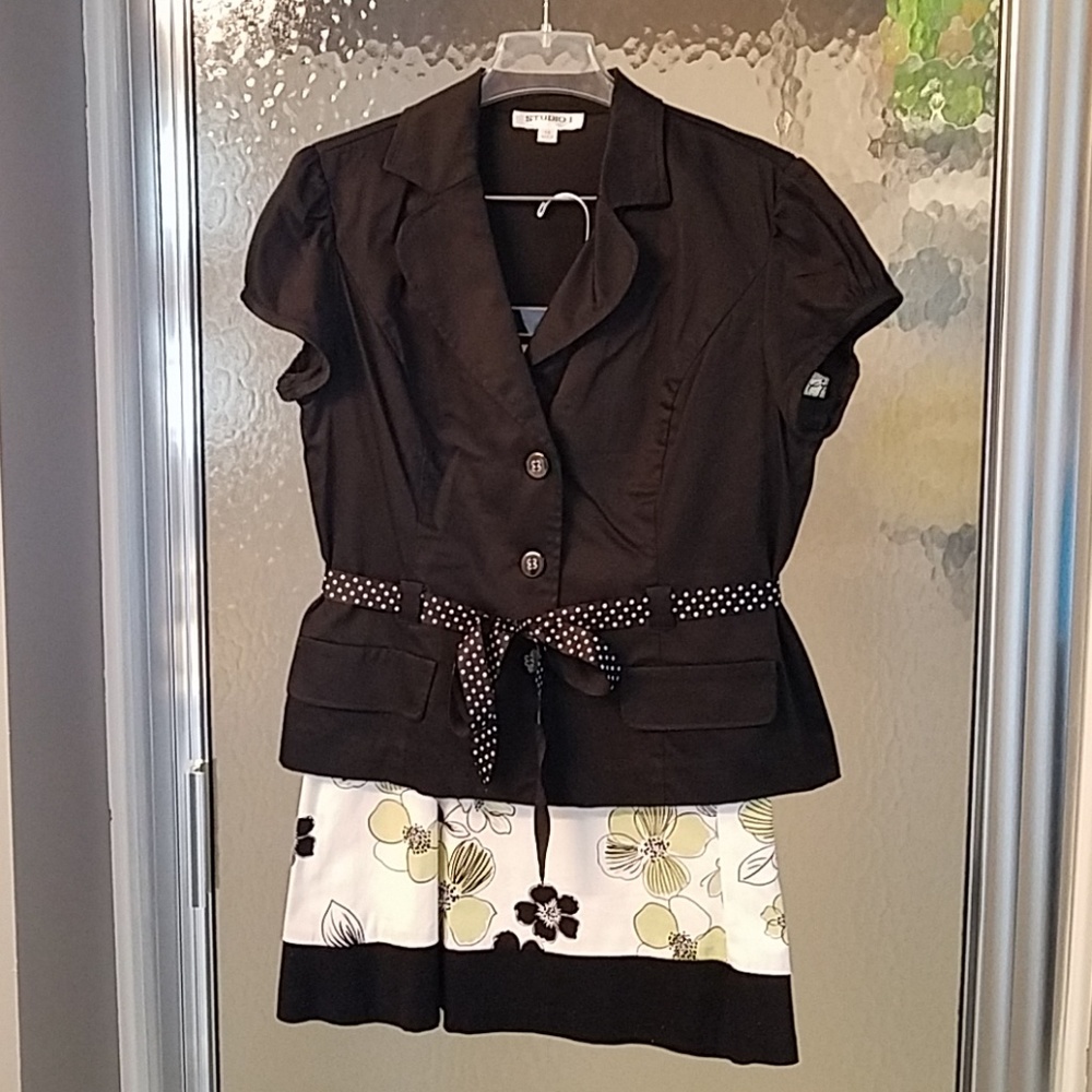 2 piece skirt suit